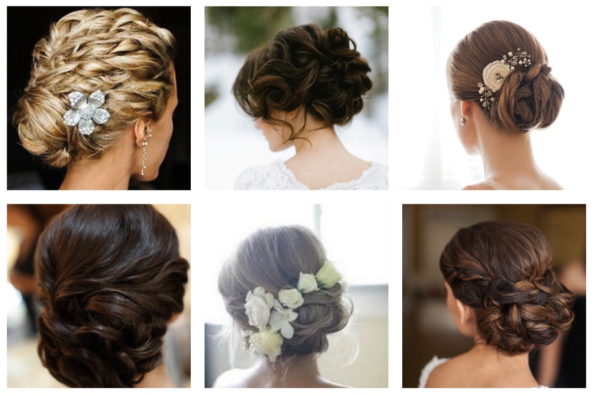 6 coiffures classiques de mariées, cheveux remontés