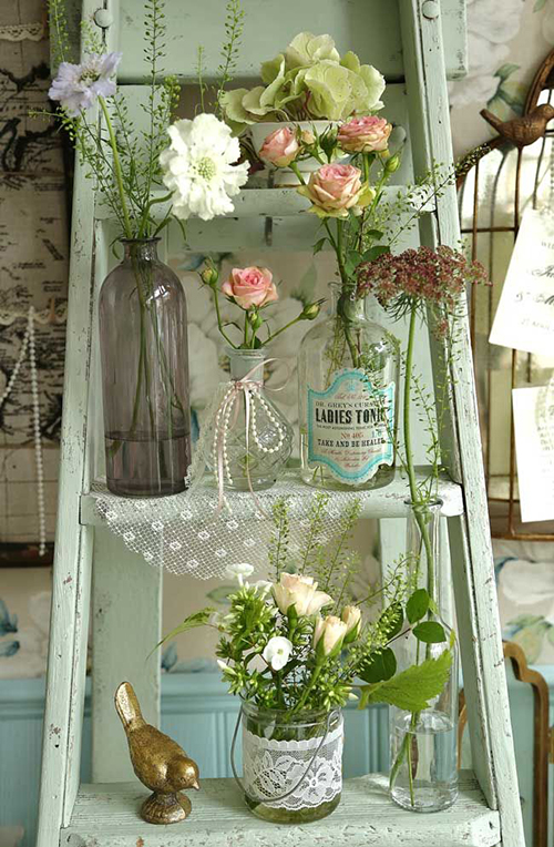 fleurs déco vintage