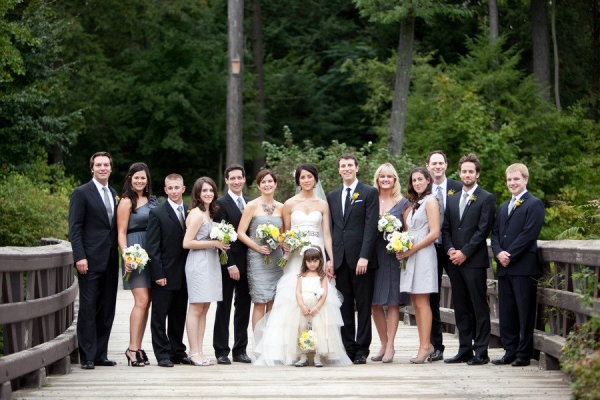 photo de groupe sur un pont