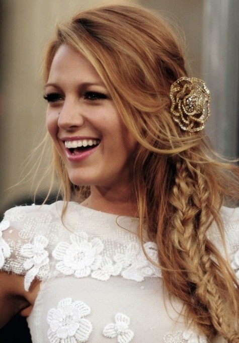 La coiffure boho chic de Blake Lively pour son mariage