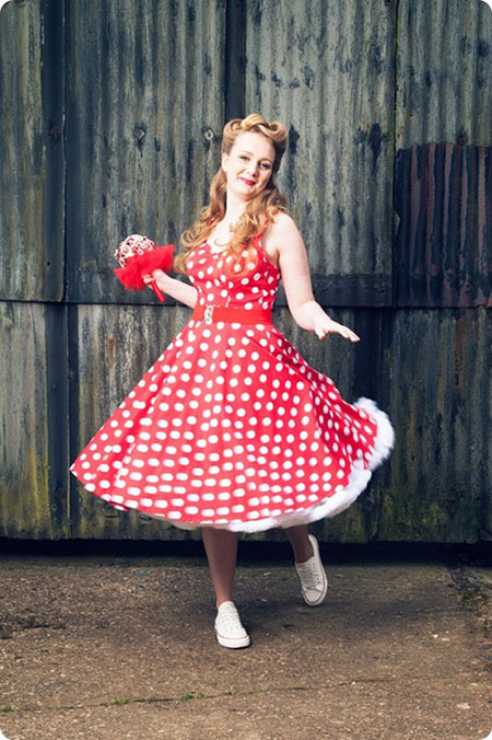 demoiselle d'honneur rockabilly