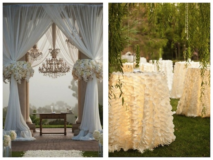 Décoration extérieur mariage années 20