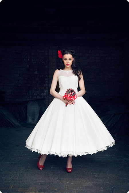 robe rockabilly blanche