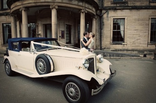 voiture des mariés downton abbey